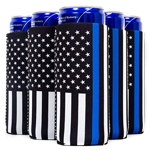 Thin Blue Line Police *Blue Lives Matter* Koozie/Can/Beer Holder 