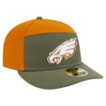 thumbnail image 3 of Men's New Era Olive/Brown Philadelphia Eagles Two-Tone Color Pack Split Panel 59FIFTY Fitted Hat, 3 of 5