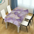 thumbnail image 4 of Yayeee Tablecloths 60" x 90" Rectangle Wrinkle Resistant Party Table Cover, Pastel Purple Marble Pattern, 4 of 8