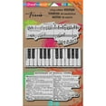 thumbnail image 2 of Stampendous Fran's Cling Stamps 5"X7"-Musical Motif, Pk 1, Stampendous, 2 of 2