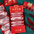 thumbnail image 3 of Bronzant Rouge Enveloppe Résistant à la Déchirure Fade-less Fort Devoir Atmosphère Festive Année de Paquets Rouges Tigre pour Mariage, 3 of 8