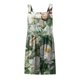 thumbnail image 2 of Gibobby Pantalones cortos Monos cortos de verano para mujer, informales, de lino, con tirantes ajustables, holgados, con peto y pierna ancha, monos con bolsillos(Verdinegro， XL), 2 of 3