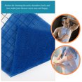 thumbnail image 3 of Miangastore Shower Washcloth Rectangular Practical Design Blue 2Pcs 31.5X11.8In, 3 of 8