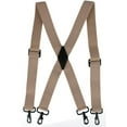 thumbnail image 2 of CTM  Elastic X-Back Black Swivel Hook Suspenders (Men), 2 of 5