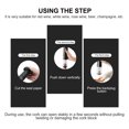 thumbnail image 3 of UPOUART Electric Wine Opener Alloy and Plastic for Home Use Black Cork Opening Tool 6.8 x 2.5 x 2.5 Inches, 3 of 8