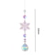 thumbnail image 3 of Campanilla de viento colgante colgante de cristal de copo de nieve para sala de estar (B), 3 of 7