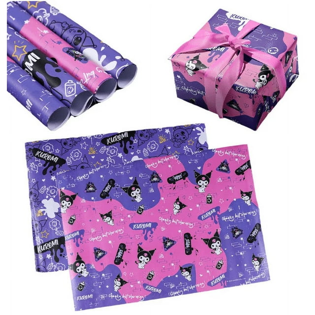 Kuromi Wrapping Paper Kawaii Gift Paper/Notebook Cover/ Gift Box Anime Sanrio