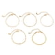 thumbnail image 2 of 5 pulseras de oro para mujer jinwen cadena pequeña minimalista pulseras apilables de moda, 2 of 8