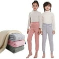 thumbnail image 3 of YTDSCS Youth Baby Boys' Girls Compression Leggings Kids Sports Tights Toddler Fleece Lined Thermal Base Layer Pants for Fall Winter 1-17 Years Old, 3 of 9