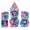 Pink, variant on Polyhedral DND Dice Set, Blue Purple Resin RPG Dice with White Numbers, Dice for Dungeons and Dragons RPG Games