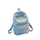 thumbnail image 1 of Sonducket de terciopelo, forro de poliéster de Color sólido, cremallera fácil de combinar, escolar universitaria para Mochilas Azul claro, 1 of 6