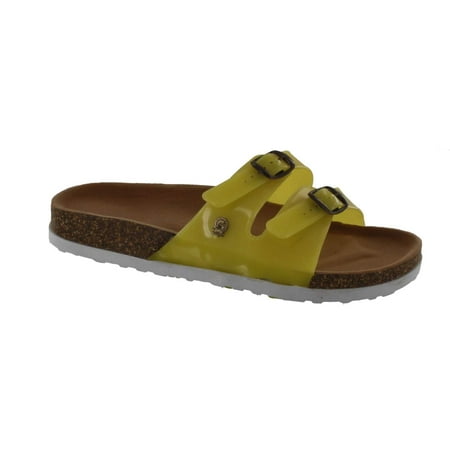 

Jelly Footwear Sandal 2 Strap Slide Style Yellow 6