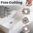 thumbnail image 3 of Logiee Patchwork In Country Style Print Kitchen Sink Splash Guard Faucet Mat for Splash Guard Behind Faucet Drip Catcher for Kitchen,Bathroom,Sink Mat,Dish Drying Mat,Bathroom-15" X 5.5", 3 of 7