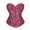 Pink, variant on Corset Belt for Women Ladies Bustier Adjustable Boned Halloween with Bow Tie Front Vintage Solid Color Body Shaper for Women Gold XL