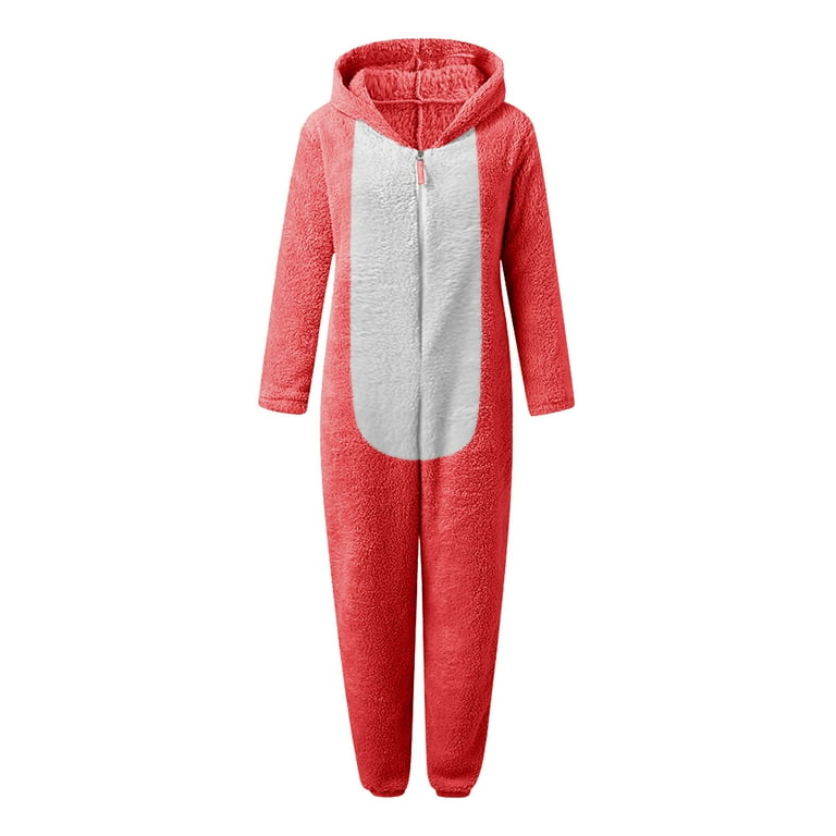 SMihono Clearance Women Long Sleeve Hooded Jumpsuit Pajamas Casual
