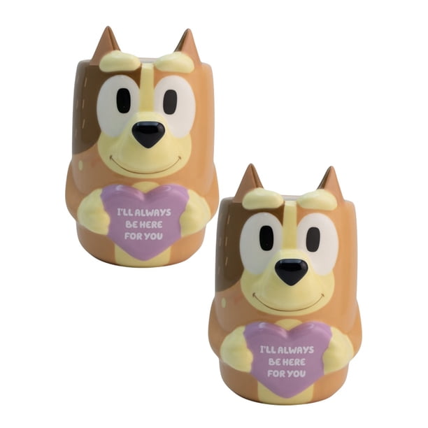 Juego de 2 Tazas Bingo 3D San Valentín 384 ml Cerámica Edición Especial