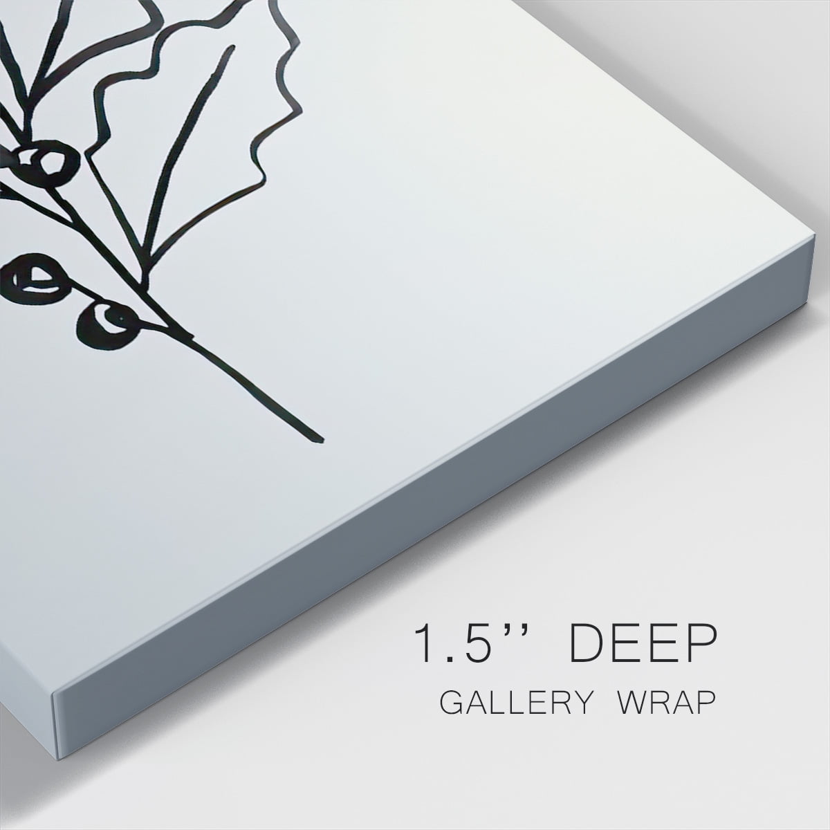 Evergreen Ink II- Gallery Wrapped Canvas
