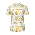 thumbnail image 6 of Rocae Farm Bee Cute Honey for Men's Mesh Quick-Dry Short Sleeve Workout T-Shirt,Mens Crew Neck Tee Lightweight Soft Classic T Shirts 3X-Large, 6 of 9