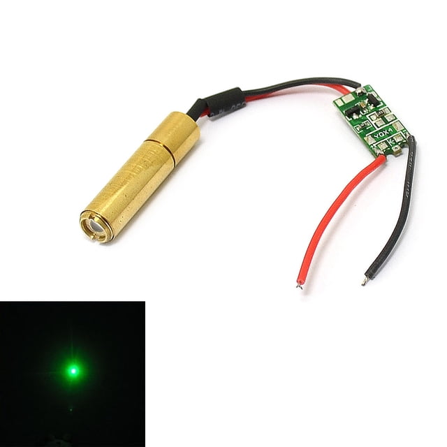 532nm 5-10mW 3V Dot Green Laser Module 8mm Laser Module Stone and Woodworking Laser Positioning Light
