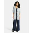 thumbnail image 2 of No Boundaries Button-Front Grandpa Cardigan, Women's, 2 of 5