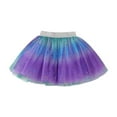 thumbnail image 4 of Utlike Girls Skirts Casual Elastic Waist Soft Flowy Skirt Layered Tutu Tulle Skirt Back To School Mini Skirt For Girl Size One Size, 4 of 4