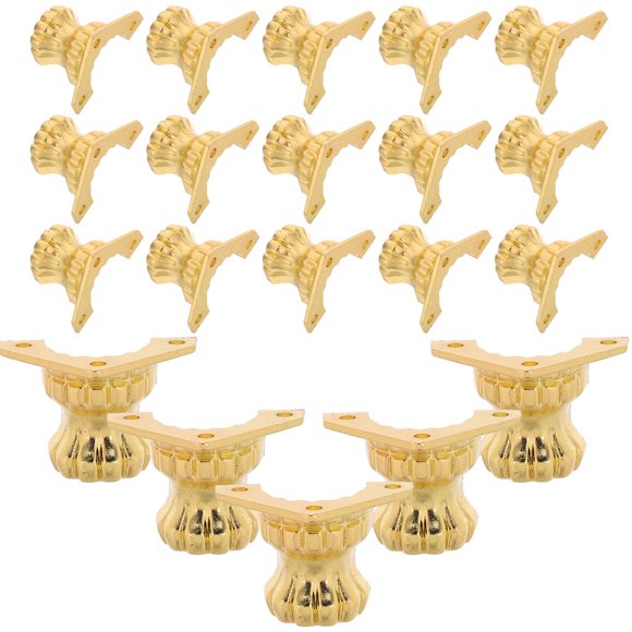 KALLORY 20Ud Patas De Metal Dorado Para De Muebles Con Instalación Rápida Y Estabilidad