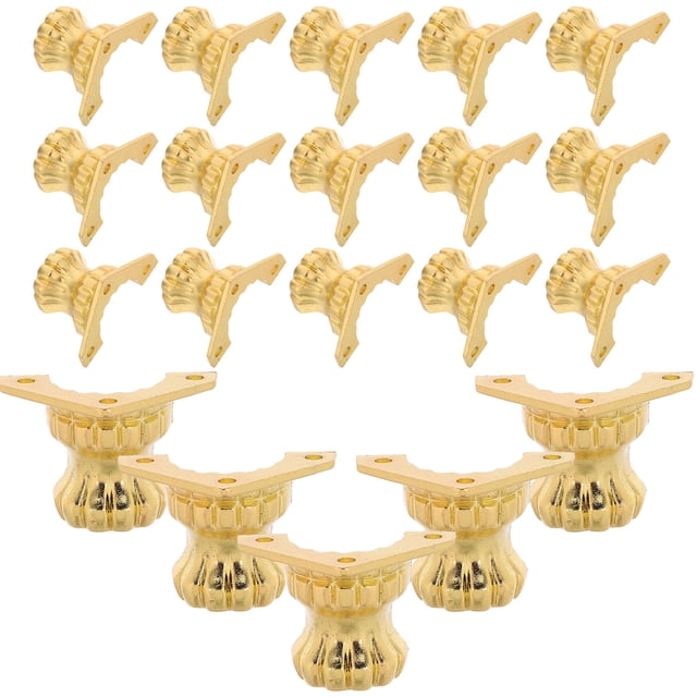 KALLORY 20Ud Patas De Metal Dorado Para De Muebles Con Instalación Rápida Y Estabilidad