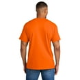 thumbnail image 4 of Gildan Classic Fit Men DryBlend T-Shirt, Short Sleeve Crewneck Tee, Safety Orange, 3XL, 4 of 5