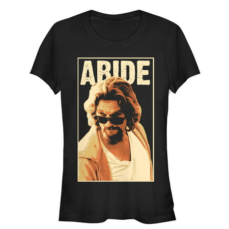 The Big Lebowski Juniors' The Dude Abides Sunglasses Pose T-Shirt