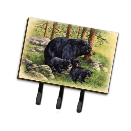 

Carolines Treasures BDBA0114TH68 Black Bears by Daphne Baxter Leash or Key Holder Triple multicolor