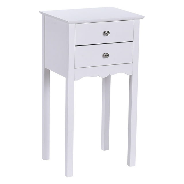 Giantex Table de Chevet en Bois, Table d'Appoint avec Armoire de Rangement et Tiroir, Table d'Appoint Table d'Accent pour Chambre, Salon, Couloir, Entrée, Garde-Robes