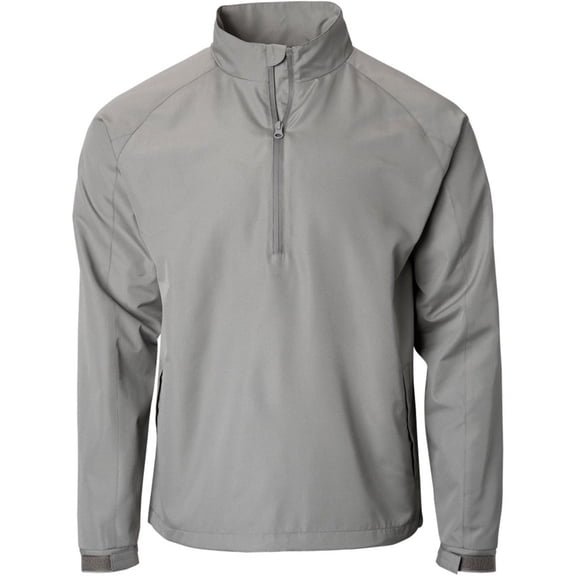 TGW Mens Packable Vapor Long Sleeve Golf Rain Pullover Grey 3XL