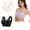 2PCS Beige+Black, variant on Seamless Push Up Bras for Older Women Wireless Posture Correcting Bra with Support Bra for Seniors Full Coverage Everyday Bra
