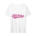 thumbnail image 3 of Camisas de manga corta para mujer, camisetas de verano, ropa de calle cómoda a la moda, camiseta para uso diario, vacaciones, deportes, calle SG Yinane Camiseta para mujer, 3 of 8