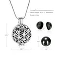 thumbnail image 2 of Cremation Jewelry Flower of Life Urn Necklaces for Ashes for Women Men Mini Keepsake Memorial Hollow Pendant, 2 of 6