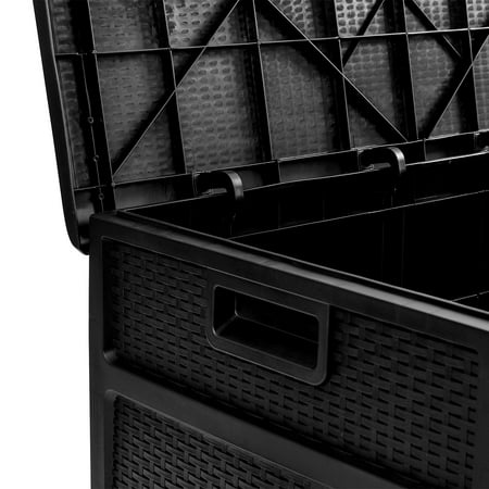 Flash Furniture - Nobu 120 Gallon Patio Storage Box - Black