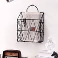 thumbnail image 4 of Nordic Newspaper Book Sundries Organizer Desktop Wall Mount Iron Storage Basket, 4 of 6