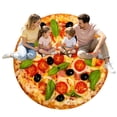 thumbnail image 4 of XINGAG Novelty Pizza Shaped Blanket, Funny Realistic Food Warm Throw Blanket, Soft Cozy Blanket for Sofa Bed, Unique Gift for Family Friends, 4 of 5