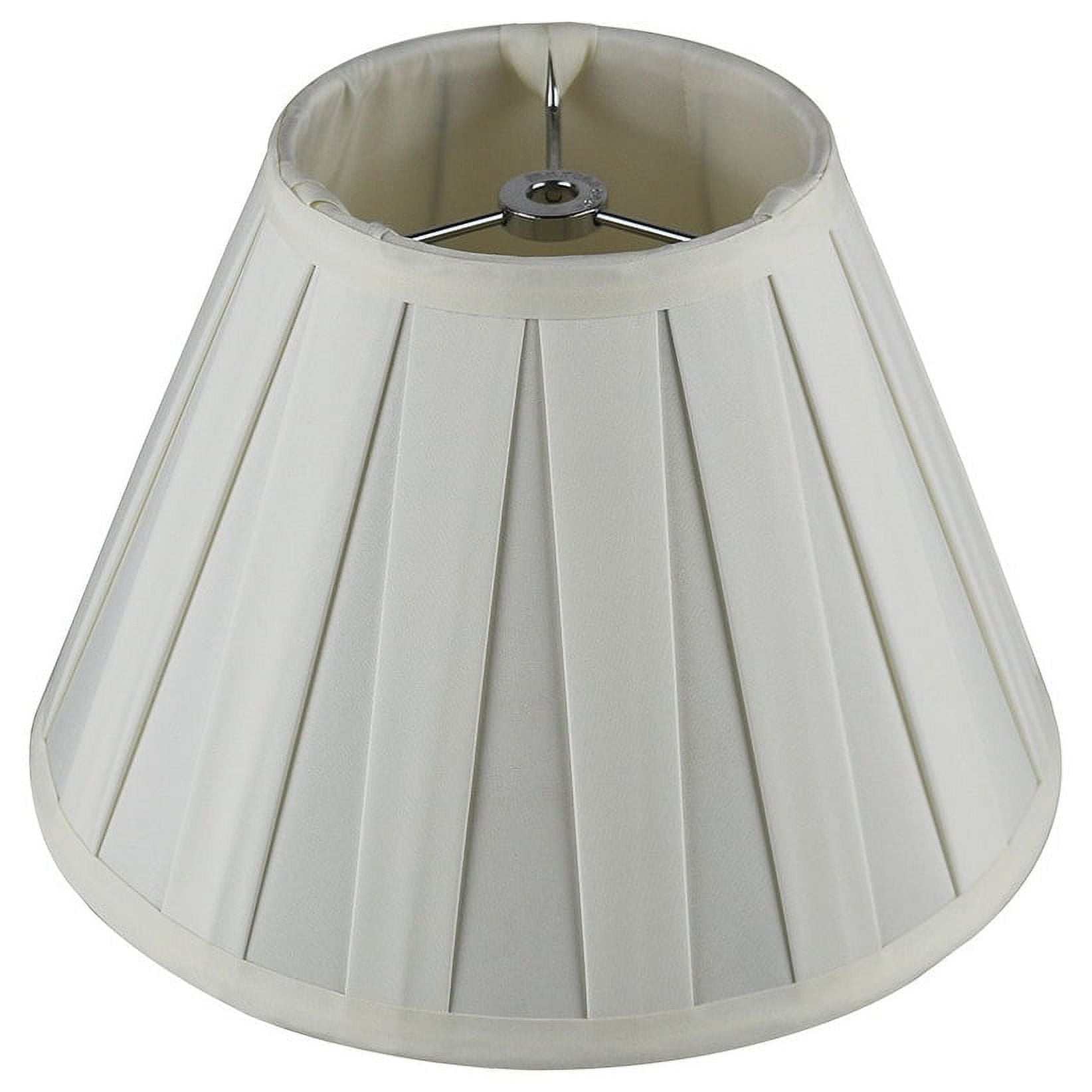 Empire Box Pleat Lamp Shade, 5" Top, 10" Bottom, 7" Slant Light Gray Single 7 to 12 Inches, 13 to 18 Inches 7 to 12 Inches, 13 to 18 Inches