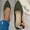 Army Green, variant on Mqqzkk Women's Pointed Toe Shoes Comfortable Dress Flats Lightweight Mesh Knitted Breathable Flat Shoes