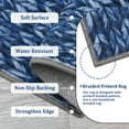 thumbnail image 4 of FairOnly Navy Blue 9'x12'Contemporary Non Slip Area Rug for Bedroom Stain Resistant Low Pile Herringbone Pattern Soft Floor Rug for Living Room Kitchen, 4 of 7