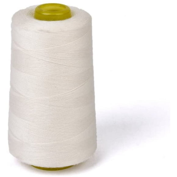 Cotton Sewing Thread Spool Quilting Threads for Sewing Machine 3000 Yards White