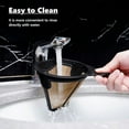 thumbnail image 2 of Reusable Coffee Filters for Ninja Coffee Bar, 2 Pcs Permanent Replacement Cone Coffee Maker Filter for CF09X Series, 2 of 7