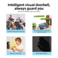 thumbnail image 4 of JUNWELL Video Doorbell Camera Wireless with Chime Ringer Battery Powered Smart AI PIR Human Detection IP65 Waterproof 2.4G WiFi 2-Way Audio Night Viewing Cloud Storage Front Door Camera I, 4 of 8