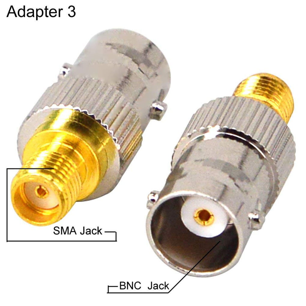 8Pcs BNC to SMA Type Male Female RF Connector Adapter Test Converter Kit US 
