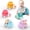 Green,Pink,Yellow,Purple,Blue, variant on Baby Car Toys for 6-12 12-18 Months 1 Year Old Girls,Pink Infant Rattle and Roll Car , 3PCS Friction Power Vehicle with Soft Rubber,Birthday Gift for Boys Girls for Toddlers 1-3