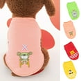 thumbnail image 2 of Puppy Clothes Cute Cartoon Pattern Comfortable Tank Top Dog Camisole Pet Two-legged T-shirt Summer Clothing, 2 of 8
