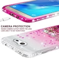thumbnail image 5 of Compatible for Samsung Galaxy J3 Prime/J3 Eclipse/J3 Emerge/J3 Mission/J3 Luna Pro/Express Prime 2/Amp Prime 2/Sol 2/J3 2017 Case with [Temper Glass Screen Protector] SOGA Diamond Quicksand Case Pink, 5 of 6