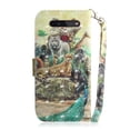 thumbnail image 2 of Case for LG K41S/K51S Cover Magnetic 3D Pattern Wallet Flip Case With Strap - Zoo, 2 of 5