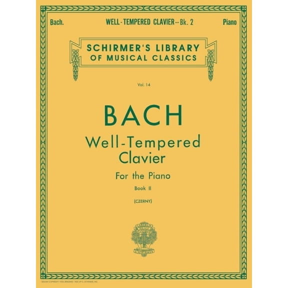 Well Tempered Clavier: 48 Preludes and Fugues for the Piano
